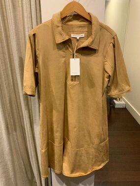 Sammy Suede Dress Champagne